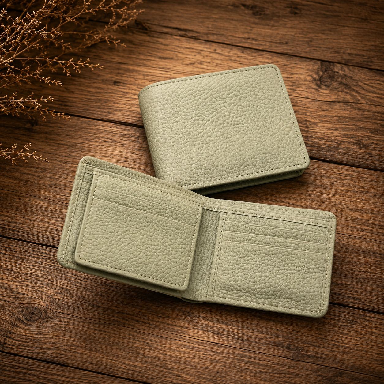 Full Grain Premium Pebble Wallet