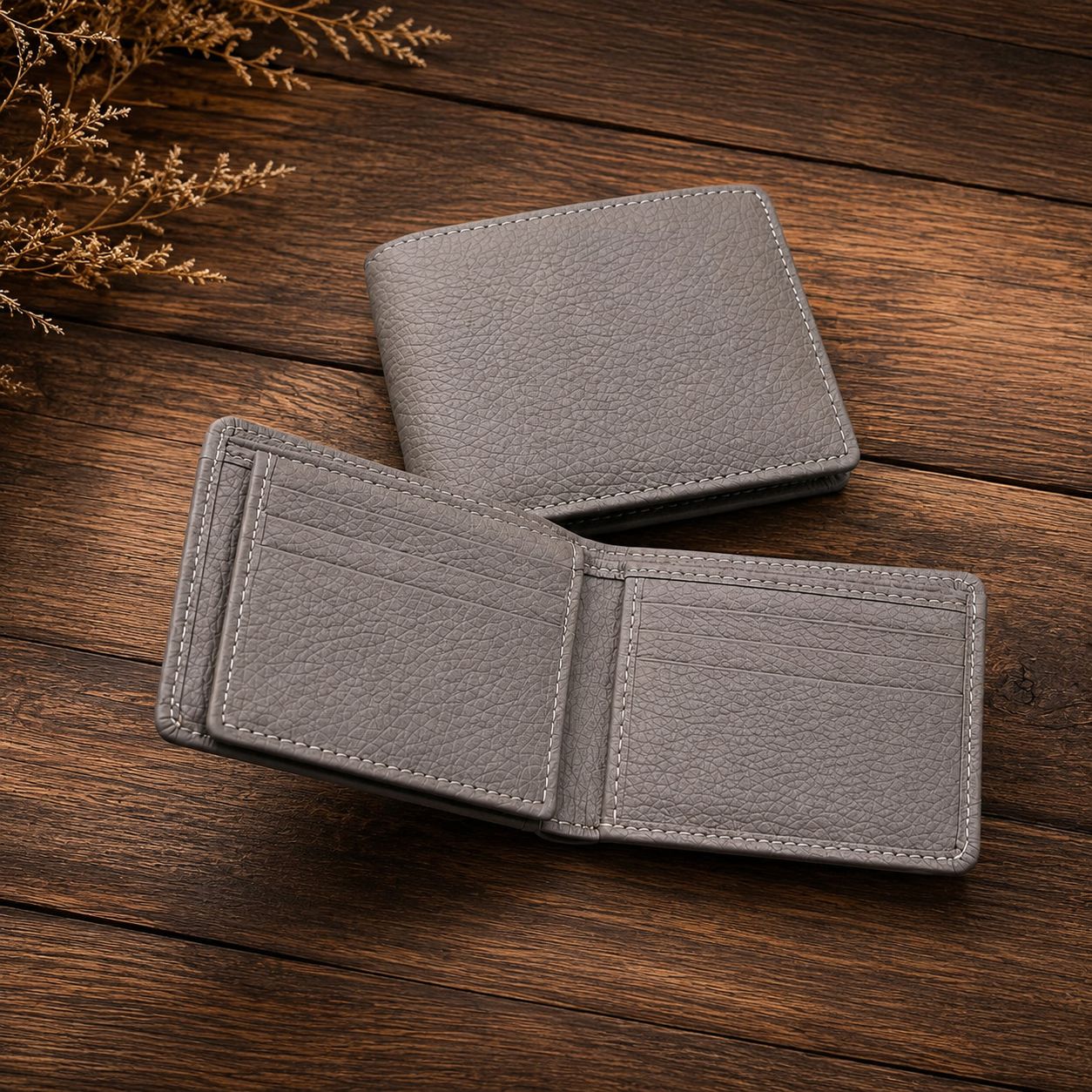 Full Grain Premium Pebble Wallet