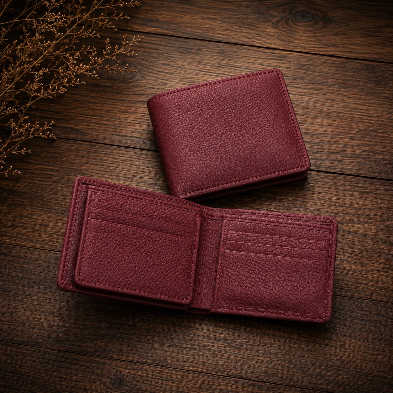 Full Grain Premium Pebble Wallet