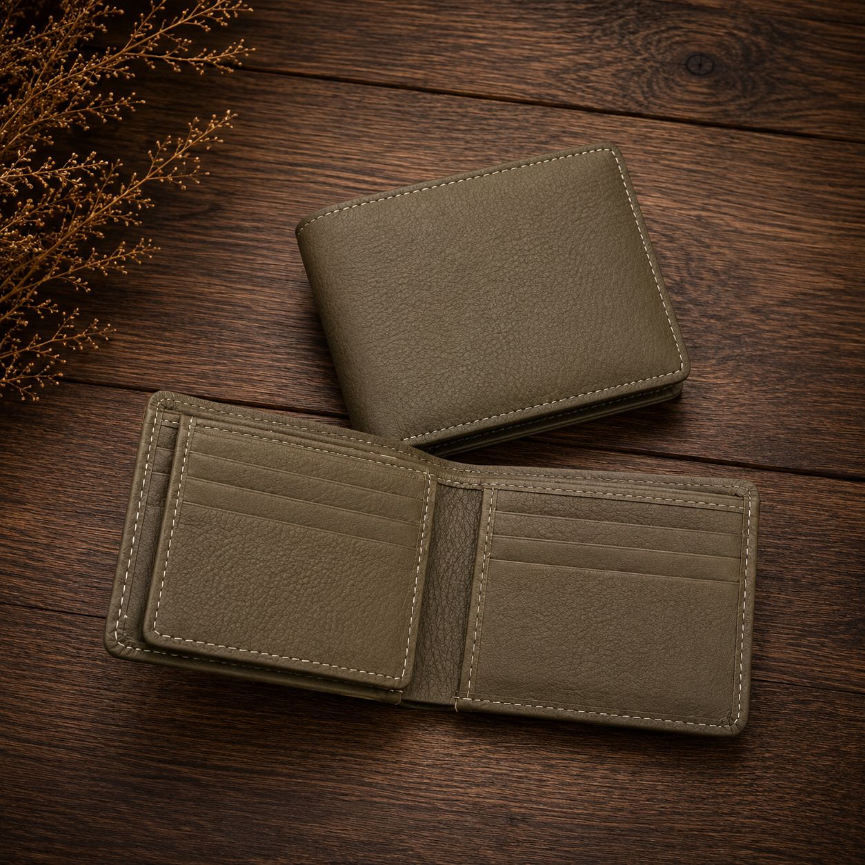 Full Grain Premium Pebble Wallet