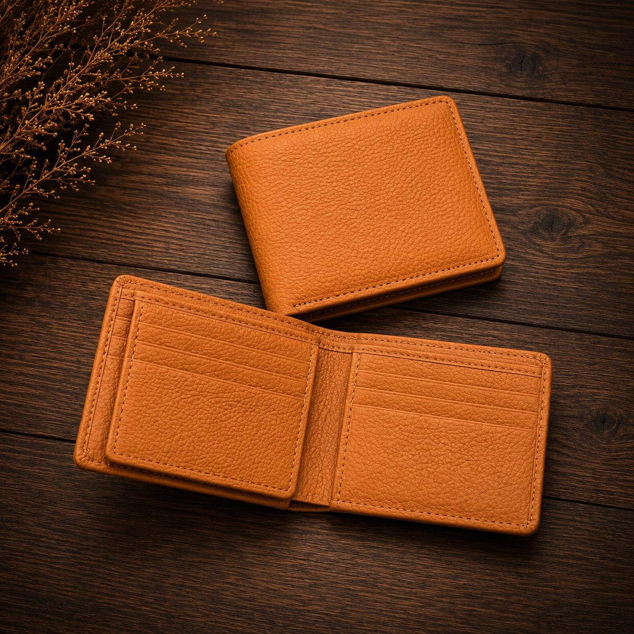 Full Grain Premium Pebble Wallet