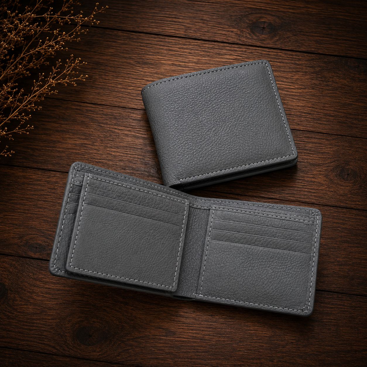 Full Grain Premium Pebble Wallet
