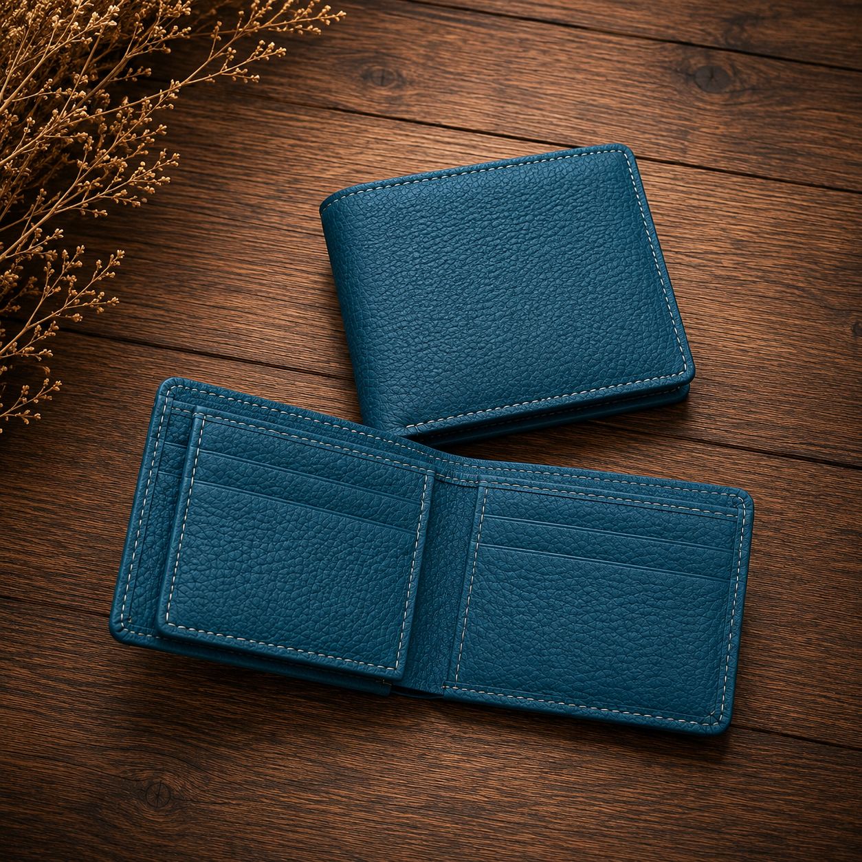 Full Grain Premium Pebble Wallet