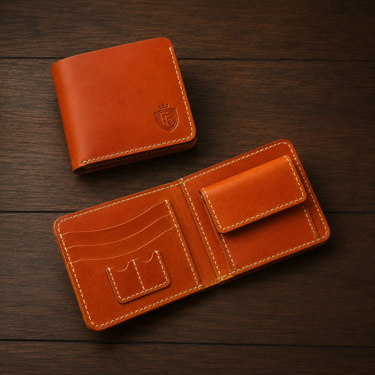 Royal Cow Leather Grain Wallet