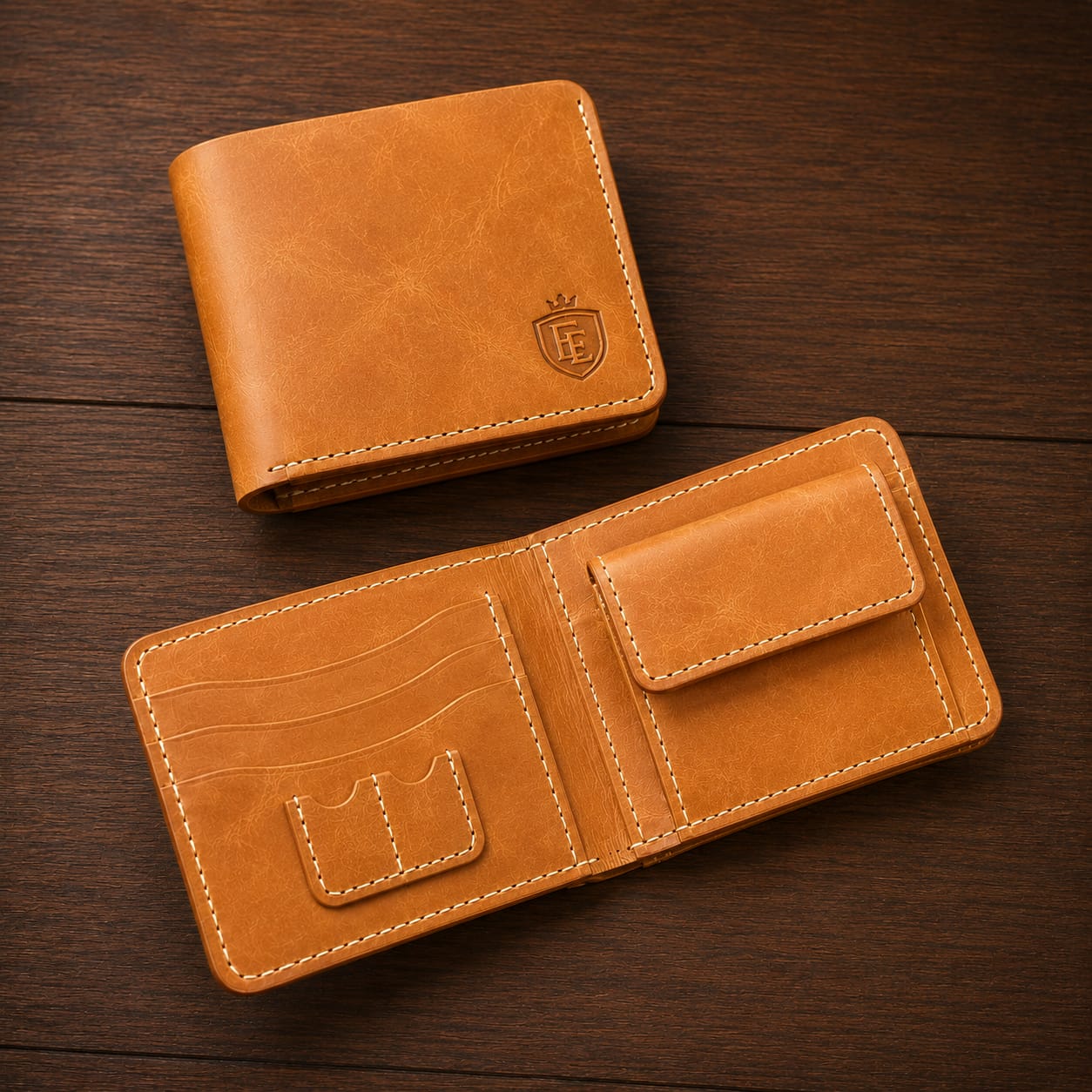 Royal Cow Leather Grain Wallet